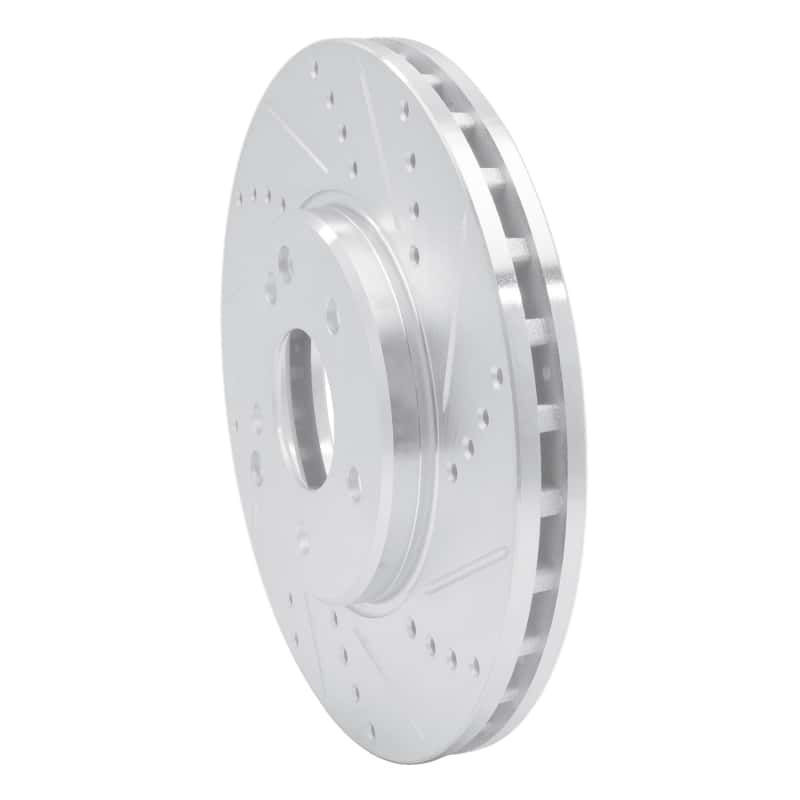 R1 Concepts — R1 96-11 Chrysler Crossfire Front Right Drilled & Slotted Silver Brake Rotor
R1 Brake Rotor Drill - view 2