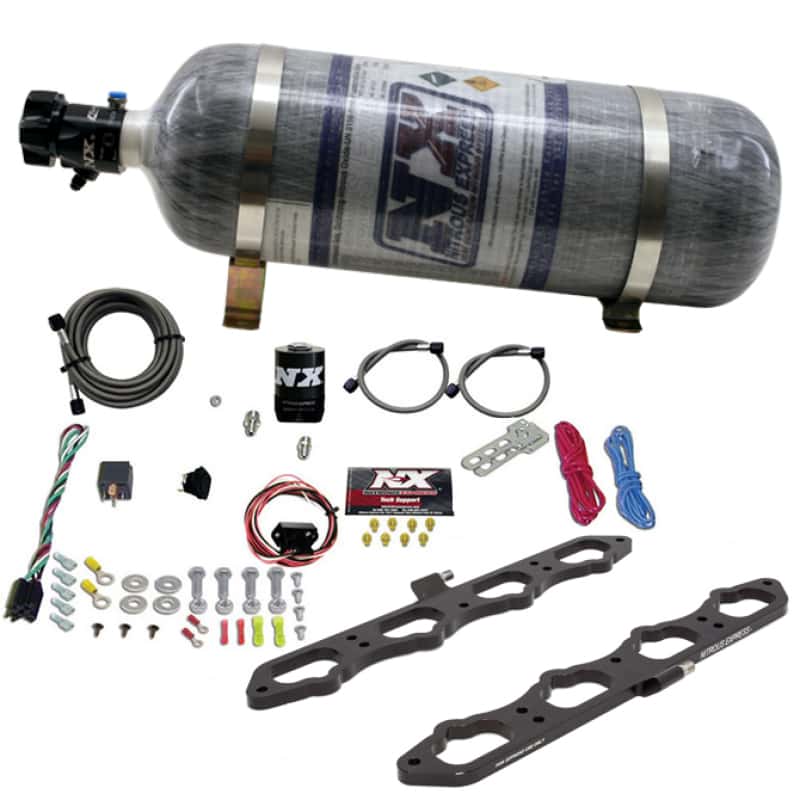 Nitrous Express — Nitrous Express 2018+ Ford 5.0L Coyote Dry Direct Port Plate System w/12lb Bottle
Injection System Kit
N2OSys - view 1