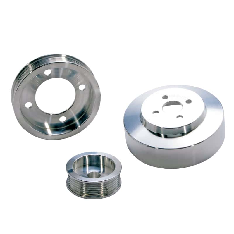 BBK — BBK 94-95 Mustang 5.0 Underdrive Pulley Kit - Lightweight CNC Billet Aluminum (3pc)
Under Drive Pulleys
Pulley Kit - view 7