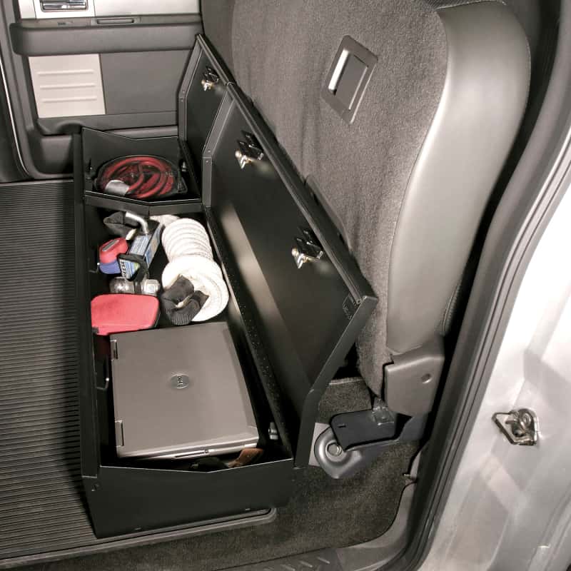Tuffy Products — Tuffy Ford F150 Supercrew Underseat Lockbox Full Length W/ Keyed Lock
Lockbox - view 6