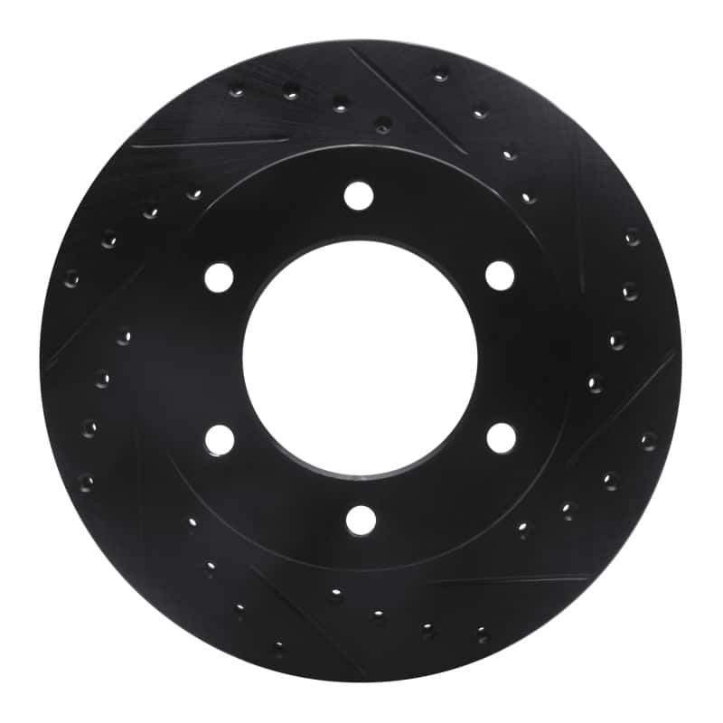 R1 Concepts — R1 01-04 Honda Passport Front Right Drilled & Slotted Black Brake Rotor
R1 Brake Rotor Drill - view 1