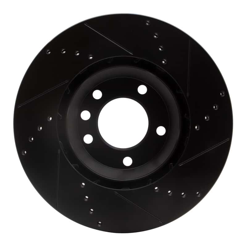 R1 Concepts — R1 03-15 Audi Q7 Right Front Drilled & Slotted Black Brake Rotor
R1 Brake Rotor Drill - view 5