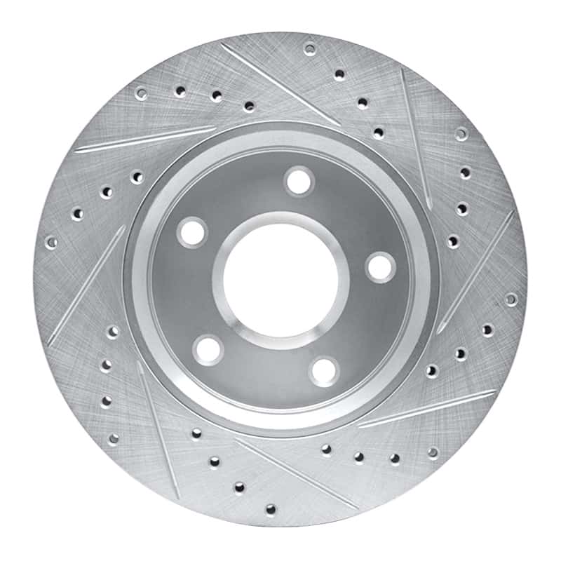 R1 Concepts — R1 08-16 Chrysler Town & Country Front Left Drilled & Slotted Silver Brake Rotor
R1 Brake Rotor Drill - view 5