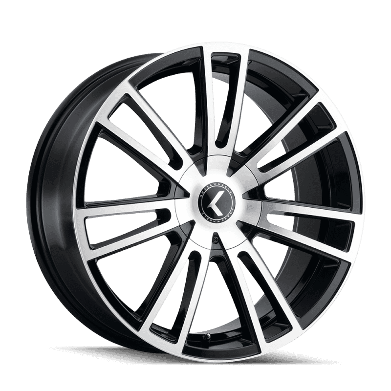 Kraze Wheels — Kraze KR183 Spectra 22x8.5 / 5x108/114.3 BP / 38mm Offset / 72.62mm Hub Gloss Black Machined Wheel
KRAZE KR183 - view 1