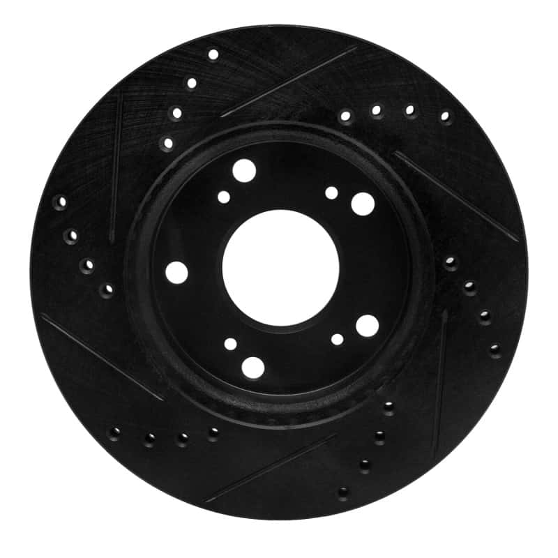 R1 Concepts — R1 12-15 Acura ILX Front Right Drilled & Slotted Black Brake Rotor
R1 Brake Rotor Drill - view 5