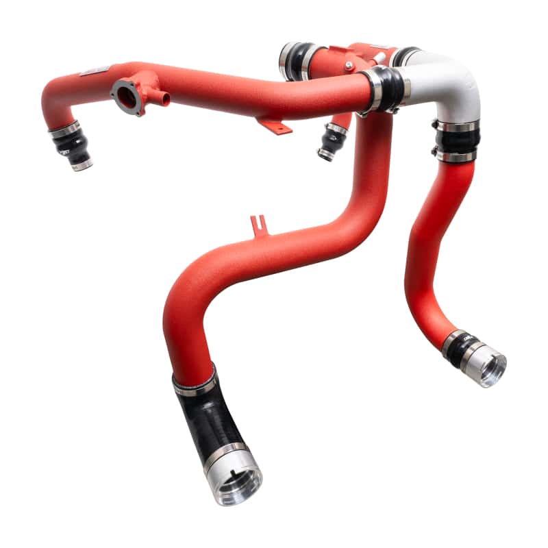 Injen — Injen 21-23 Ford Bronco 2.7L V6 (TT) EcoBoost SES Intercooler Pipes - Wrinkle Red - view 4
