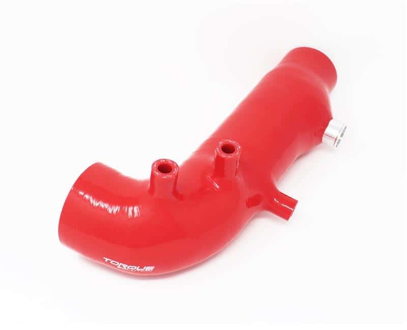 Torque Solution — Torque Solution Turbo Inlet Hose Black: 02-07 Subaru WRX/04-18 STI/05-09 Legacy GT/04-13 FTX - Red - view 3