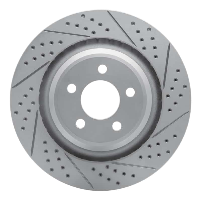 R1 Concepts — R1 05-23 Chrysler 300 Rear Right Drilled & Slotted Geo-Carbon Rotor - view 1
