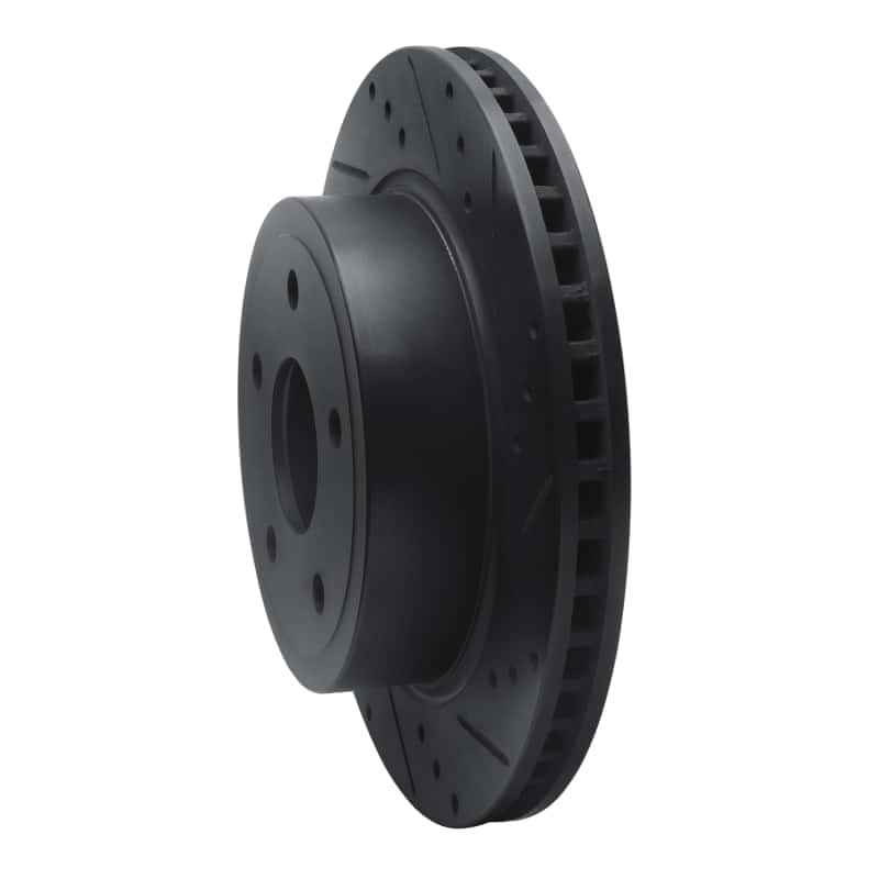 R1 Concepts — R1 04-06 Dodge Ram 1500 Pickup Rear Right Drilled & Slotted Black Brake Rotor
R1 Brake Rotor Drill - view 2