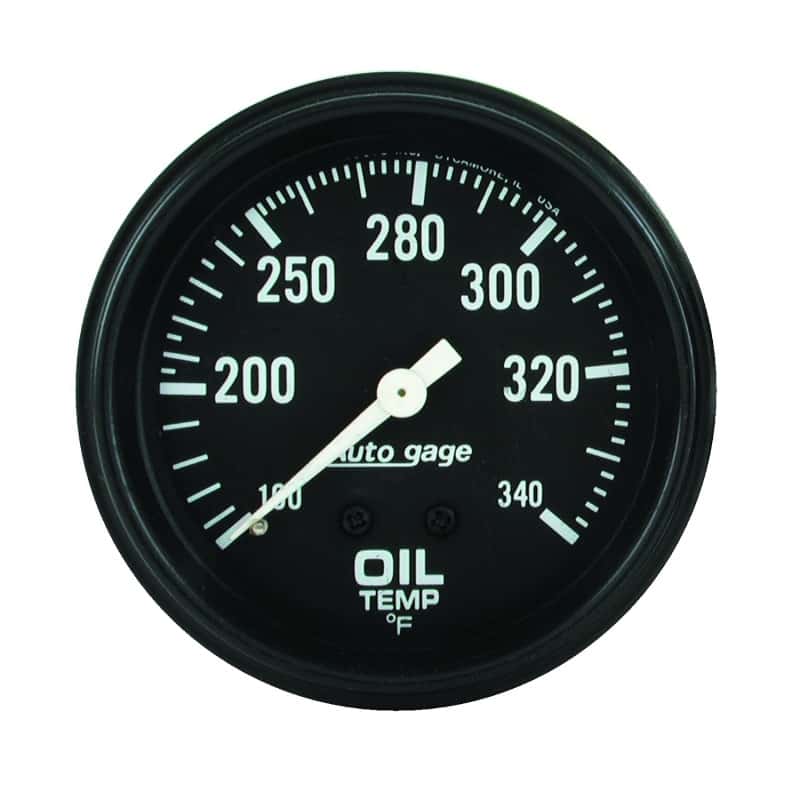 AutoMeter — AutoMeter Gauge Oil Temperature 2-5/8in. 100-340 Deg. F Mechanical Black Autogage
GA 2.6" OILT M AG - view 2