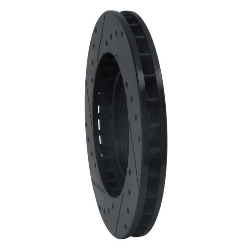 R1 Concepts — R1 91-93 Dodge STEALTH Front Right Drilled & Slotted Black Brake Rotor
R1 Brake Rotor Drill - view 4