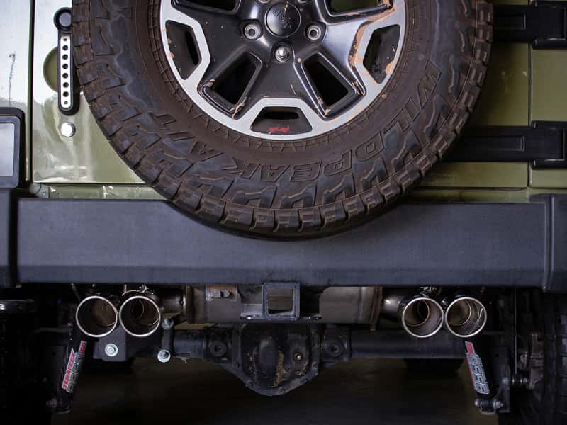 aFe — aFe Vulcan Series 2.5in 304SS Cat-Back Exhaust 07-18 Jeep Wrangler (JK) V6-3.6/3.8L w/ Polished Tips
Cat-Back Exhaust - view 8