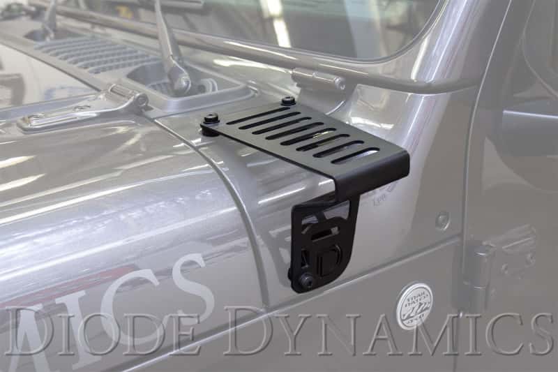 Diode Dynamics — Diode Dynamics 18-21 Jeep JL Wrangler/Gladiator SS3 Cowl LED Bracket Kit - White Sport - view 3