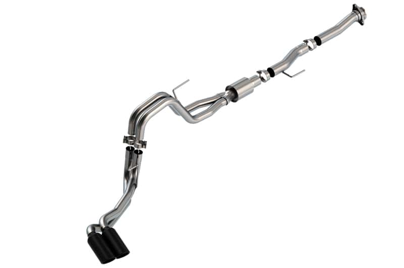 Borla — Borla F-150 2021 5.0L 2dr RC SB (122.8 WB) XL/XLT 3/2.25 DSE Cat-Back ATAK Black Chrome Tips
Cat-Back System - view 1
