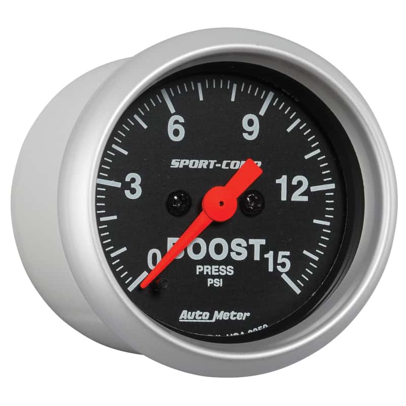 AutoMeter — Autometer 2-1/16in 15PSI Boost Digital Stepper Motor Sport-Comp Gauge
2" BOOST PRESS, 0-15 - view 6