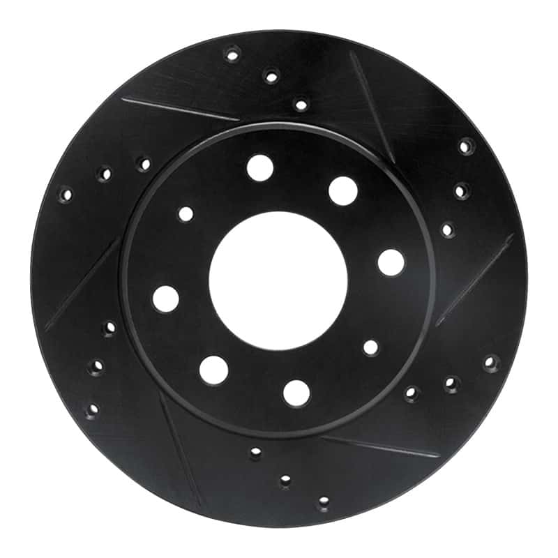 R1 Concepts — R1 88-07 Dodge Colt Front Right Drilled & Slotted Black Brake Rotor
R1 Brake Rotor Drill - view 1