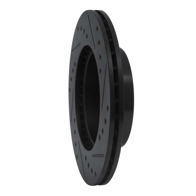 R1 Concepts — R1 85-88 Chevrolet Nova Front Left Drilled & Slotted Black Brake Rotor
R1 Brake Rotor Drill - view 4