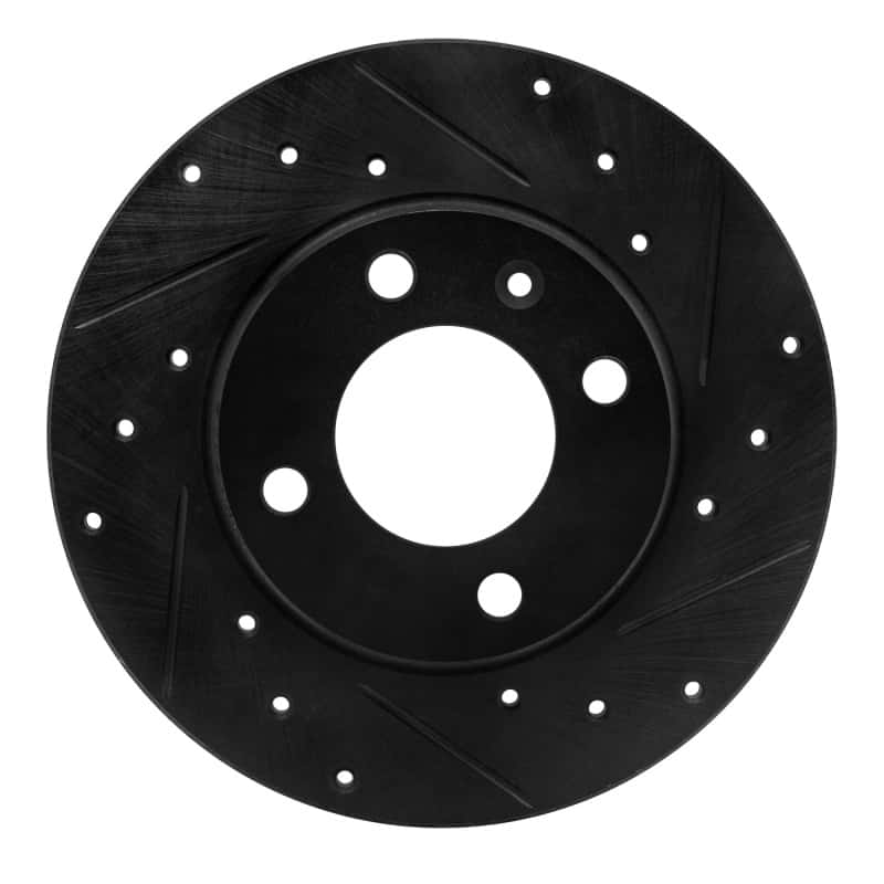 R1 Concepts — R1 73-05 Audi Fox Front Right Drilled & Slotted Black Brake Rotor
R1 Brake Rotor Drill - view 1