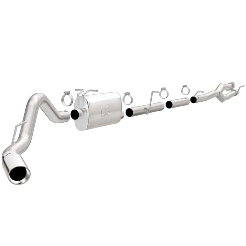 Magnaflow — MagnaFlow Sys C/B 11-15 Ford Super Duty F250 6.2L EC CC, SS 3.5in Single Rear Pass Side Ext 5in Tip
Cat-Back - view 1