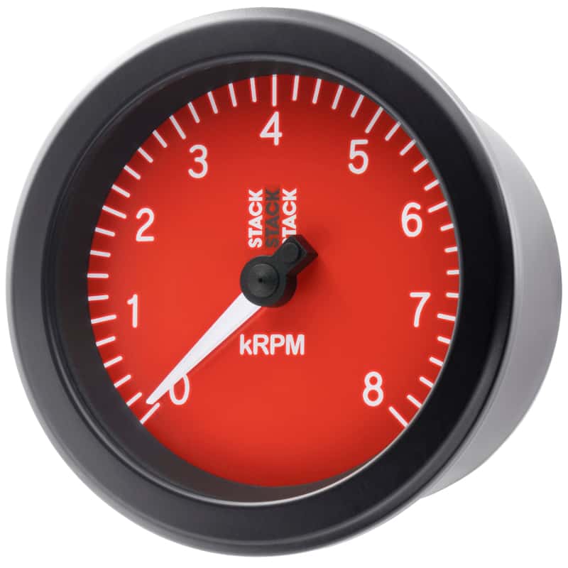 AutoMeter — Autometer Stack Sport 88mm 0-8K RPM Tachometer - Red
TACH SPORT RED 8KRPM - view 3