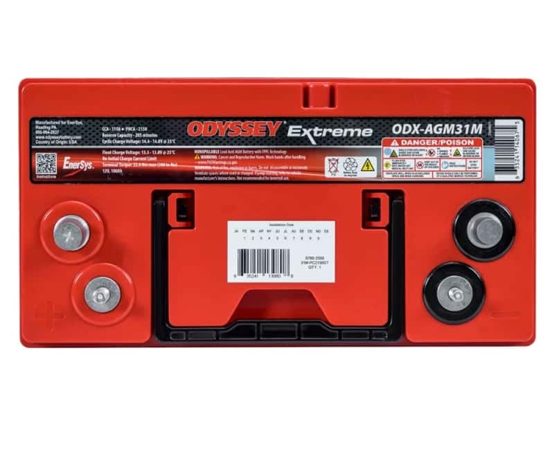 Odyssey Battery — Odyssey Battery Marine/RV Extreme AGM Battery (31M-PC2150ST)
Odyssey ODX-AGM31M - view 3
