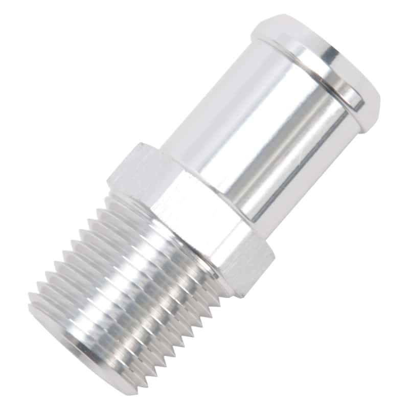Edelbrock — Edelbrock Hose End Straight 1/2In NPT to 3/4In Barb Clear Anodize
KIT PARTS - view 4