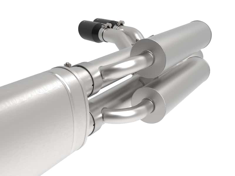aFe — aFe Rebel Series 3in 409 SS Cat-Back Exhaust w/ Black Tips 17-20 Ford F-250/F350 V8 6.2L/7.3L
Cat-Back Exhaust - view 6