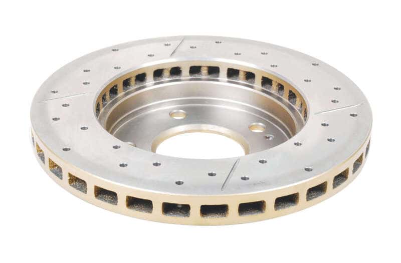 DBA — DBA 95-05 Chrysler Sebring Rear Rotor Front Street Series Drilled & Slotted Rotor w/Gold Hat
X Street Series
Brake Rotor - view 2