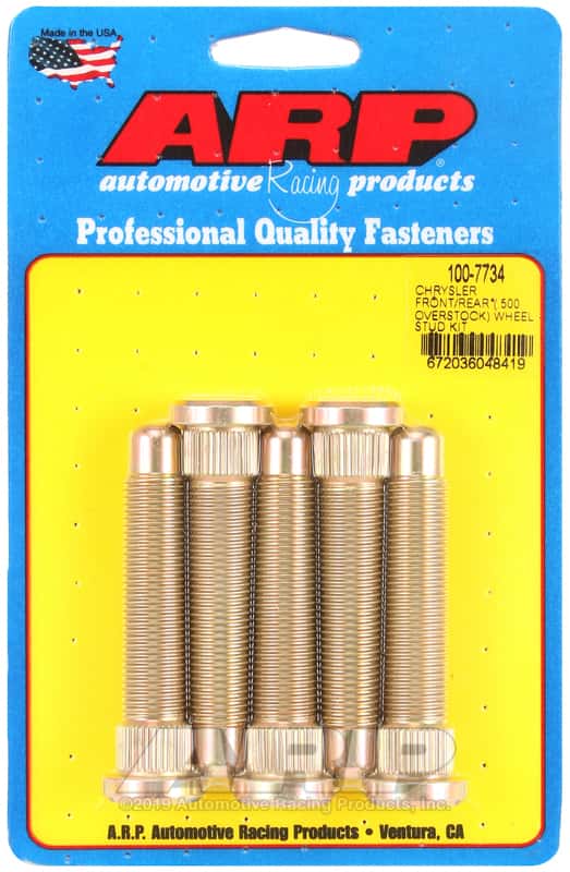 ARP — ARP Chrysler Front/Rear M14 .500in Over Stock Length Wheel Stud Kit - view 1