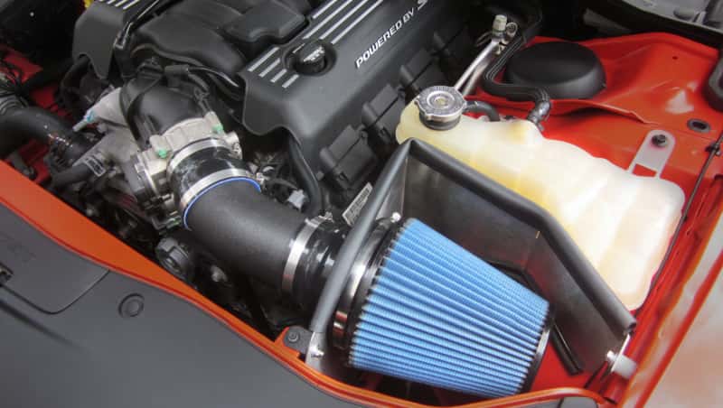 CORSA Performance — Corsa Apex 11-17 Dodge Challenger SRT 6.4L MaxFlow 5 Metal Intake System
Air Intake - view 2
