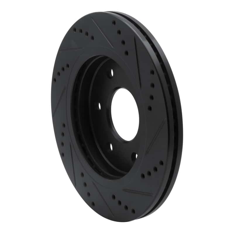 R1 Concepts — R1 05-07 Infiniti QX56 Front Left Drilled & Slotted Black Brake Rotor
R1 Brake Rotor Drill - view 4