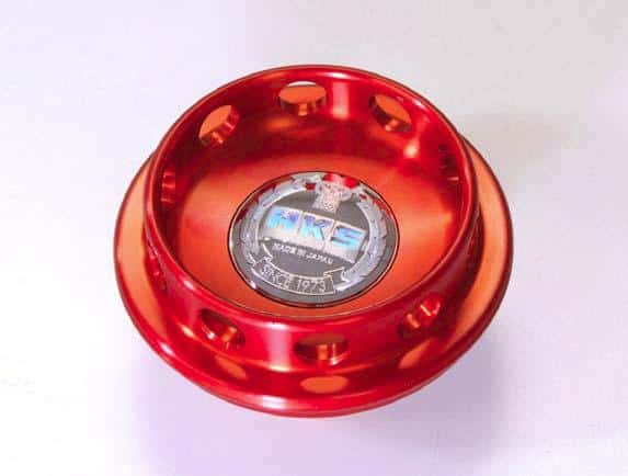HKS — HKS OIL FILLER CAP NISSAN/HONDA (RED) - view 2