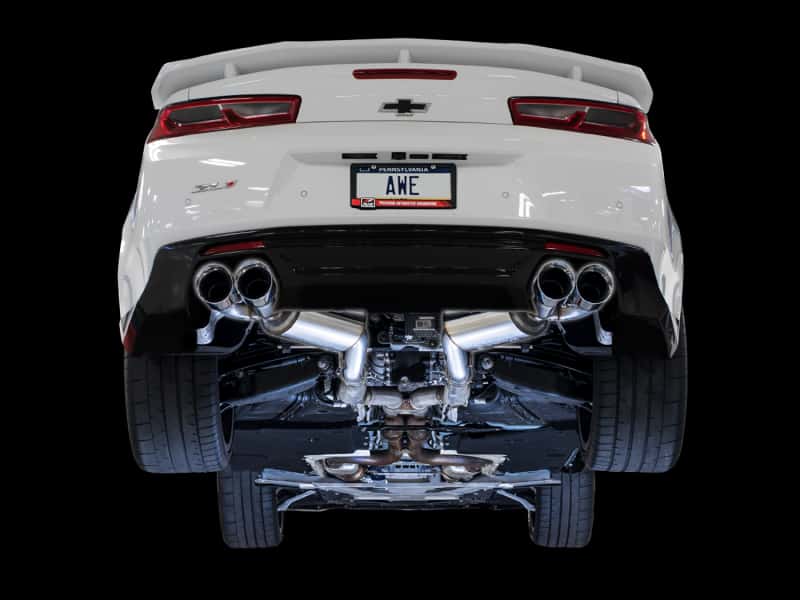 AWE Tuning — AWE Tuning 16-19 Chevrolet Camaro SS Axle-back Exhaust - Touring Edition (Quad Chrome Silver Tips)
Touring Exhaust - view 2
