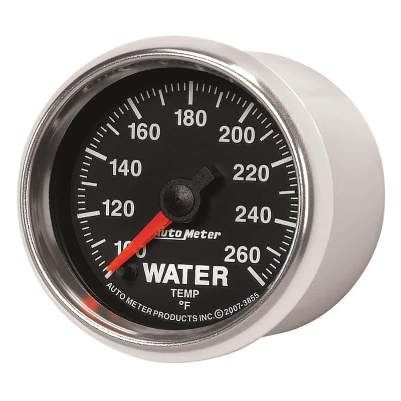 AutoMeter — Autometer GS 100-260 degree Electronic Water Temperature Gauge
2-1/16" WATER TEMP, - view 2