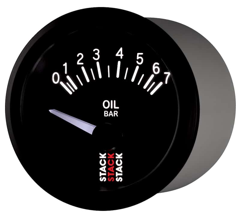 AutoMeter — Autometer Stack 52mm 0-7 Bar M10 (M) Electric Oil Pressure Gauge - Black
Ga OilP Elec Bk 7Bar - view 3