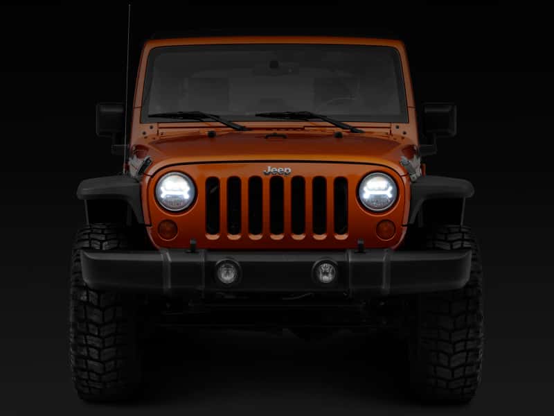 Raxiom — Raxiom 07-18 Jeep Wrangler JK LED Halo Headlights- Black Housing (Clear Lens)
Headlights - view 9