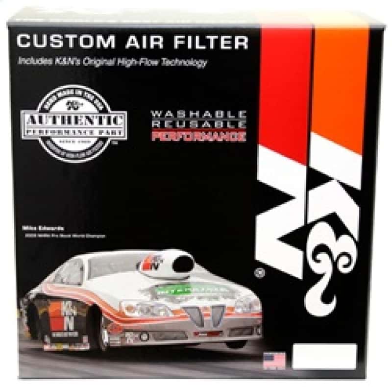 K&N Engineering — K&N 14in Red Custom Air Cleaner Assembly - 5.125in ID x 14in OD x 3.75in H x 1.25in Drop Base
Round Air Filter Ass
Air Filter Assembly - view 6