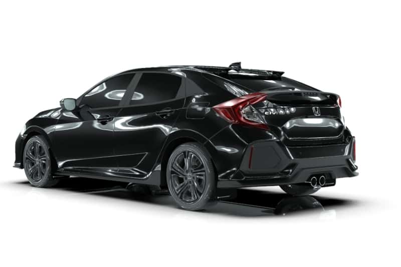 Rally Armor — Rally Armor 17-21 Honda Civic Sport/Sport Touring Black UR Mud Flap w/White Logo
Mud Flap - view 2