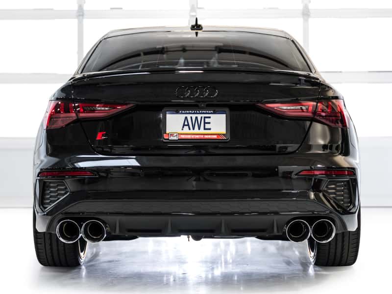 AWE Tuning — AWE 22-24 Audi 8Y S3 Track Edition Exhaust  - Chrome Silver Tips
Track Catback - view 2