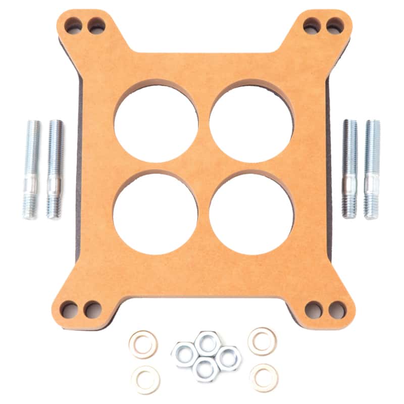 Edelbrock — Edelbrock Spacer Carburetor 1/2In Wood Fiber Laminate Four-Hole
CARB COMPONENTS - view 2