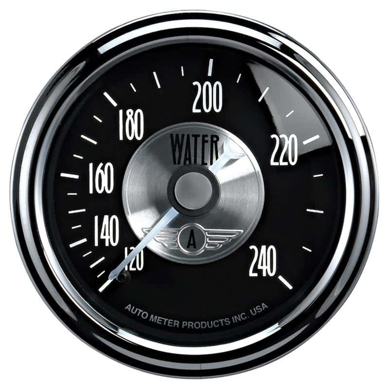 AutoMeter — Autometer Prestige Series Black Diamond 2-1/16in 120-240 Deg F Water Temp Gauge
2-1/16" WATER TEMP, - view 2