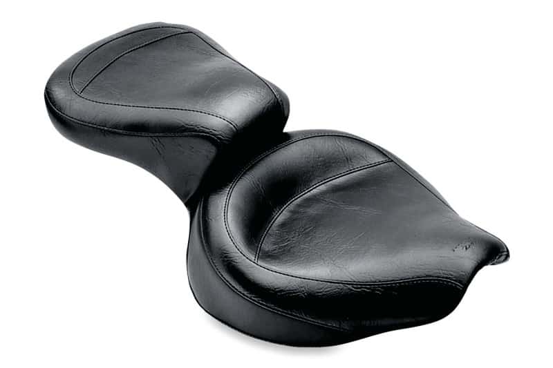 Mustang Motorcycle — Mustang 58-84 Harley FX/FL Wide Touring 1PC Seat - Black - view 2