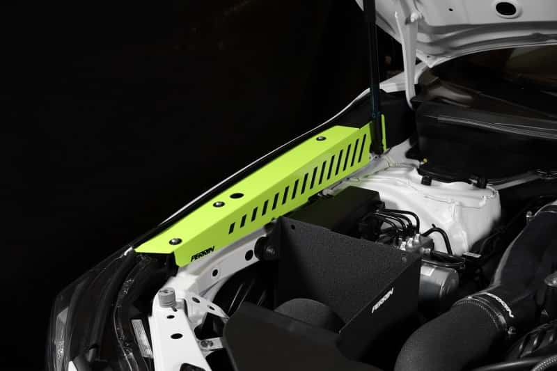 Perrin Performance — PERRIN 22-25 Subaru WRX Fender Shroud Set - Neon Yellow - view 4