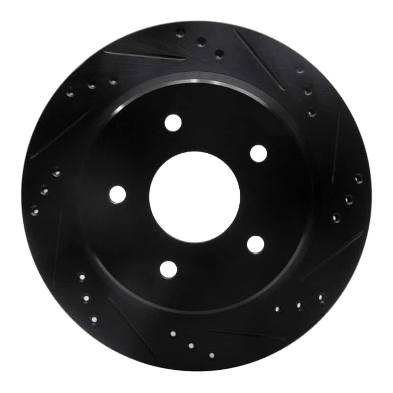 R1 Concepts — R1 98-05 Chevrolet S10 Rear Right Drilled & Slotted Black Brake Rotor
R1 Brake Rotor Drill - view 1
