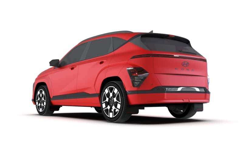 Rally Armor — Rally Armor 24-25 Hyundai Kona/Kona EV Black UR Mud Flap w/Grey Logo
Mud Flap - view 3