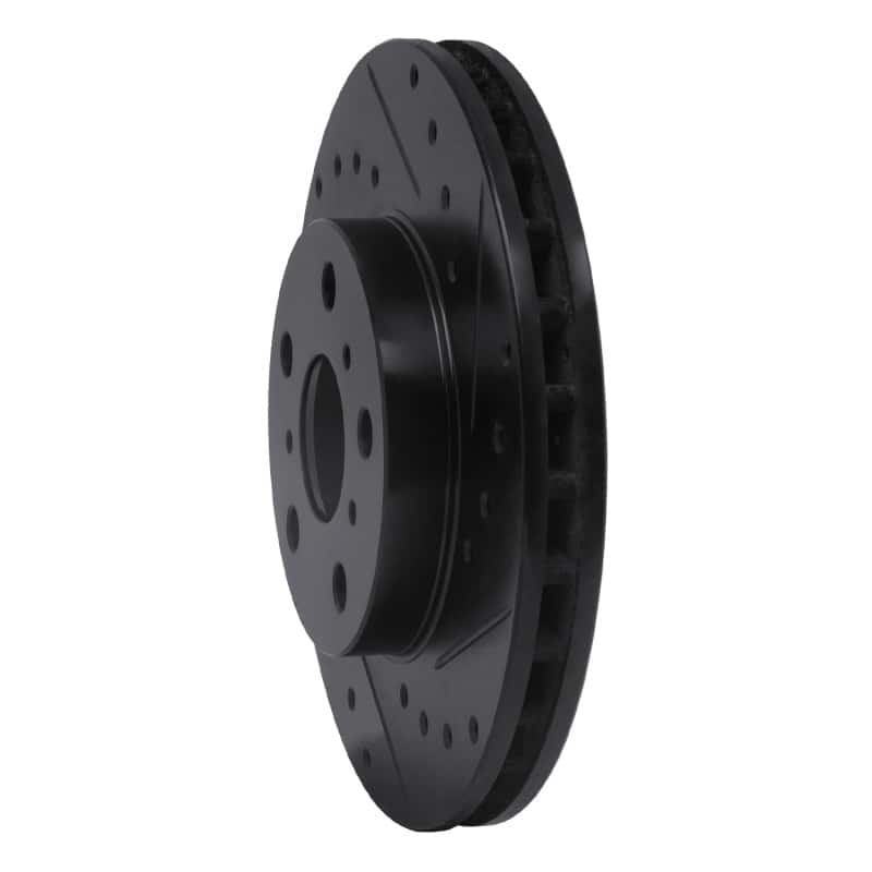 R1 Concepts — R1 87-91 Toyota Camry Front Right Drilled & Slotted Black Brake Rotor
R1 Brake Rotor Drill - view 2