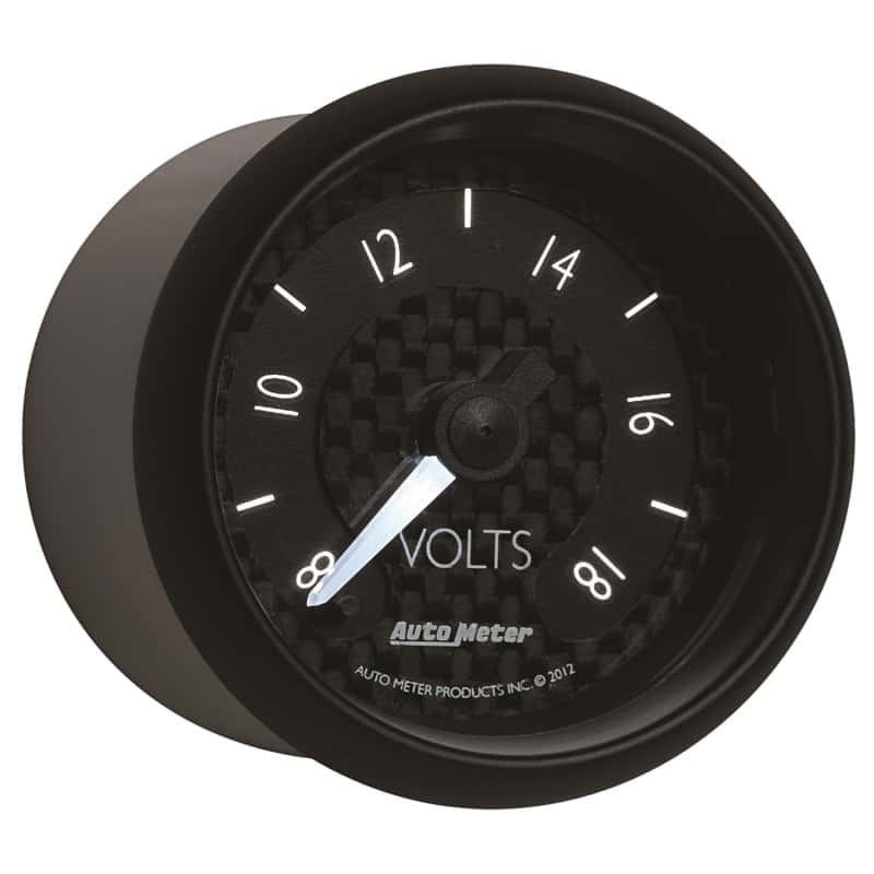 AutoMeter — Autometer GT Series 52mm Full Sweep Electronic 8-18 Volts Voltmeter
2-1/16" VOLTMETER, 8 - view 12