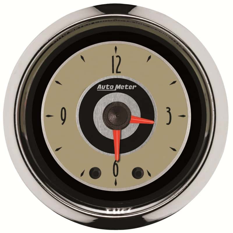 AutoMeter — AutoMeter Gauge Clock 2-1/16in. 12HR Analog Cruiser
2" CLOCK ANALOG CRUS - view 1