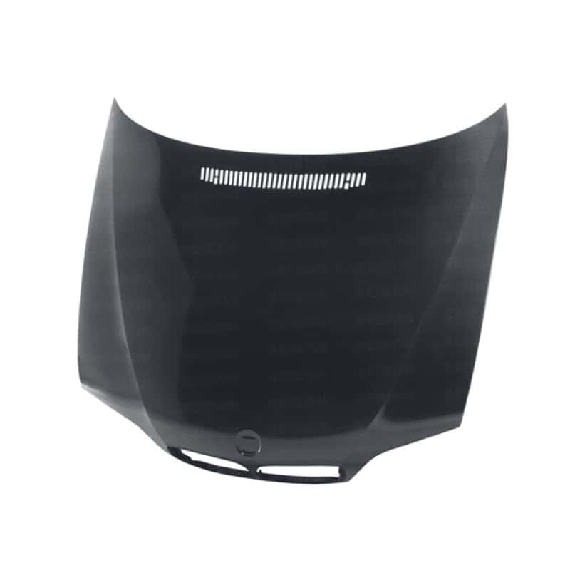 Seibon — Seibon 02-05 BMW 3 Series 4dr E46 (Manuf Date 7/02-7/06 Models Only) OEM-Style Carbon Fiber Hood - view 1