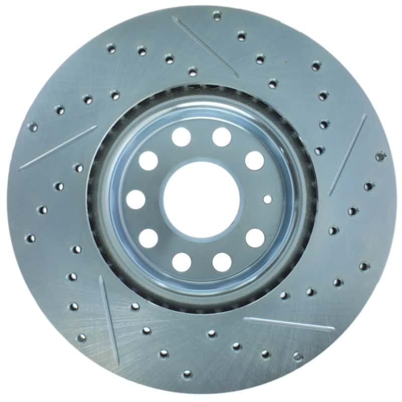 Stoptech — StopTech Select Sport 06-17 Volkswagen Jetta Slotted & Drilled Front Right Rotor
Drill/Slotted Rotor - view 2